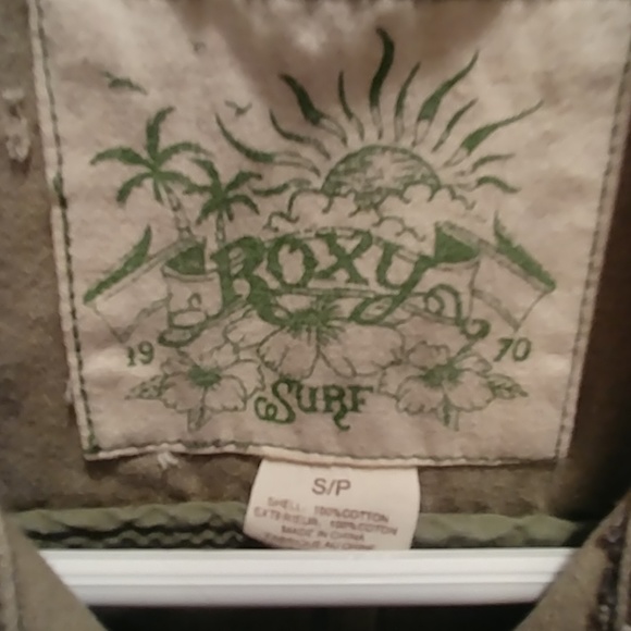 Roxy women's army green jacket - Picture 2 of 3